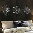 ZEXUIRU 3 Pack Silver Sunburst Wall Decor – Metal Crystal Wall Art with Sparkling Rhinestones, 14’’/18 Inch Starburst Wall Hanging Set for Living Room Bedroom Bathroom – Modern Bling Home Decorations