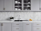 Peel and Stick Wallpaper Solid Color Grey Contact Paper Matte Wallpaper for Bedroom Bathroom Modern Wall Paper Removable Self-Adhesive Kitchen Wall Decor Vinyl Roll 17.3