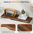 Floating Shelves for Wall Rustic Farmhouse 24 Inch Floating Shelf Wooden Shelves for Wall Mounted Live Edge Pine Shelf with Unique Natural Grain for Living Room Bedroom Kitchen (Golden Oak Finish)