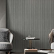 Thick Wood Slat Wall Panels, Modern 3D Peel and Stick, 15.75