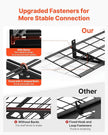 VEVOR 2-Pack Heavy Duty Garage Wall Shelving, 1 x 6 ft Steel Wall Mounted Shelving Unit, 12 x 72 Inch Per Shelf Floating Storage Metal Rack for Garage with 600 lbs Total Weight Capacity