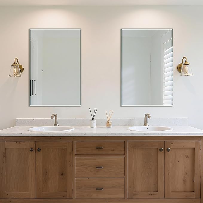 Ruomeng 2-Pack Bathroom Vanity Mirrors for Wall 24