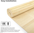 Art3d Natural Bamboo Wall Panel for Interior Wall Decor, Renewable Pole Wrap Wainscoting Paneling for Wall Ceiling Furniture Cabinet Office, 48 x 96 Inch - Raw