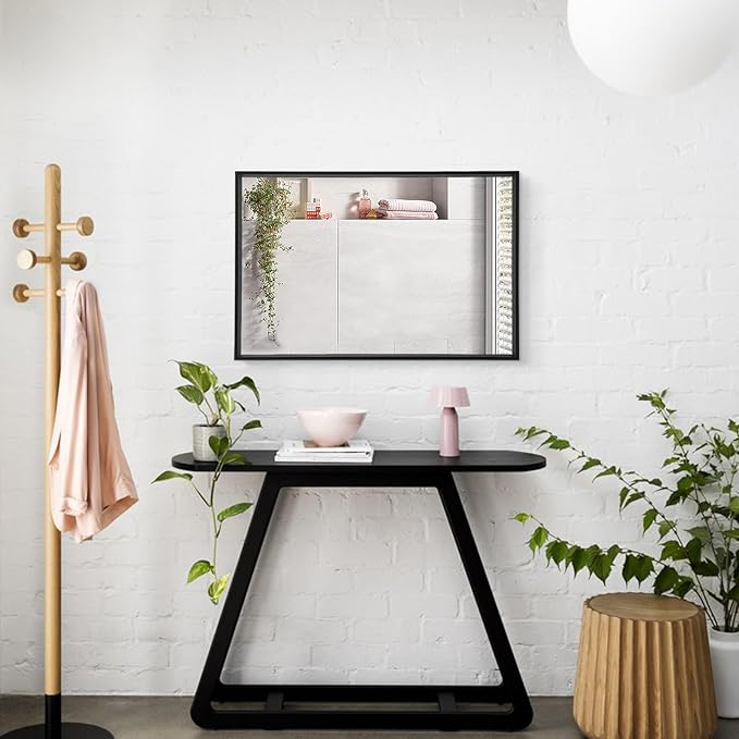 AAZZKANG Black Framed Mirror Large 26