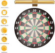 Wireless Picture Light Battery Operated,Rechargeable Painting Light with Remote Control, Metal Art Display Lamp,3 Modes,Dimmable Dartboard Light with Timer for Frame Gallery,300LM, Gold