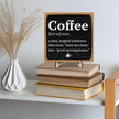 Vintage Coffee Bar Wooden Plaque Desk Sign, Farmhouse Wood Plaque Tabletop Decor for Cafe Bar Kitchen Office,Coffee Station Accessories 5.9x5.9Inch