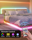 WILLED RGB LED Strip Lights, Under Bed Light Motion Activated Sensor, RF Remote Control with Timer, Color Changing Strip Lighting for Bed, Stairs, Shelf, Desk, Cabinet and Party Decoration
