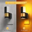 L LOHAS LED Night Lights Plug into Wall, Plug in Night Light, Soft White/Cool White/Amber, Dimmable Backlit Nightlight with Light Sensor, 180° Rotatable Nightlights Plug in Wall for Hallway, 1Pack