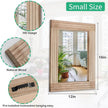 Mirrors for Wall Rustic Wooden Frame Rectangle Mirror Vintage Hanging Mirror for Bedroom Bathroom Living Room Farmhouse Wall Decor Small 16