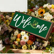 Welcome Desk Sign, St Patricks Day Wooden Table Sign, Green Irish Decor Signs, Welcome Home Decor, Front Door Decoration for Shelf, Porch Decors, Rustic Farmhouse Decors, 9.5x3.1x1 inches