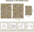 Floral Peel and Stick Wallpaper Flower Tree Contact Paper A Set of 17.5