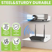 Steel Floating Shelves for Wall,Small Wall Shelf，Suitable for Bedroom, Living Room, Bathroom, Kitchen, Office (White, 2Pack 11.81x8.46 in)