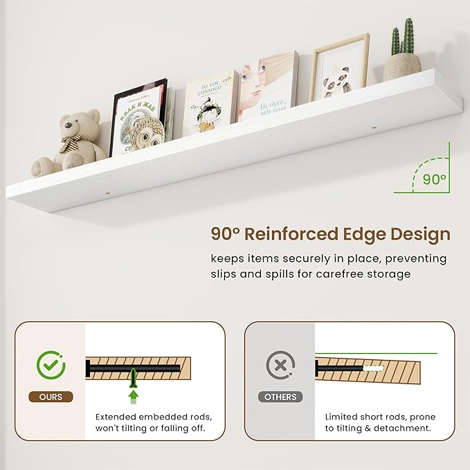 72in Floating Shelves for Wall, 72
