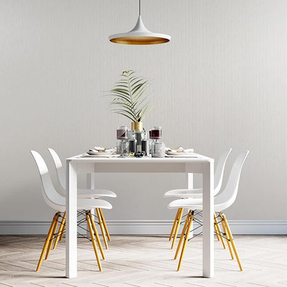 wishFIRE Grey Peel and Stick Wallpaper 15.7"×394" Metallic Textured Contact Paper Modern Waterproof Wallpapers Removable Self Adhesive Vinyl DIY Decor Wall Paper for Bedroom Kitchen Cabinets Fridge