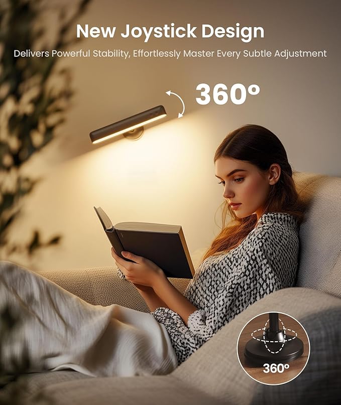 Rechargeable LED Wall Sconces 7500mAh Battery Operated Wall Lamps for Bedroom, Touch and Remote Control, 3 Colors Wall Lights 360° Rotate Dimmable Brightness with 15 RGB Colors,Black 4 Pack
