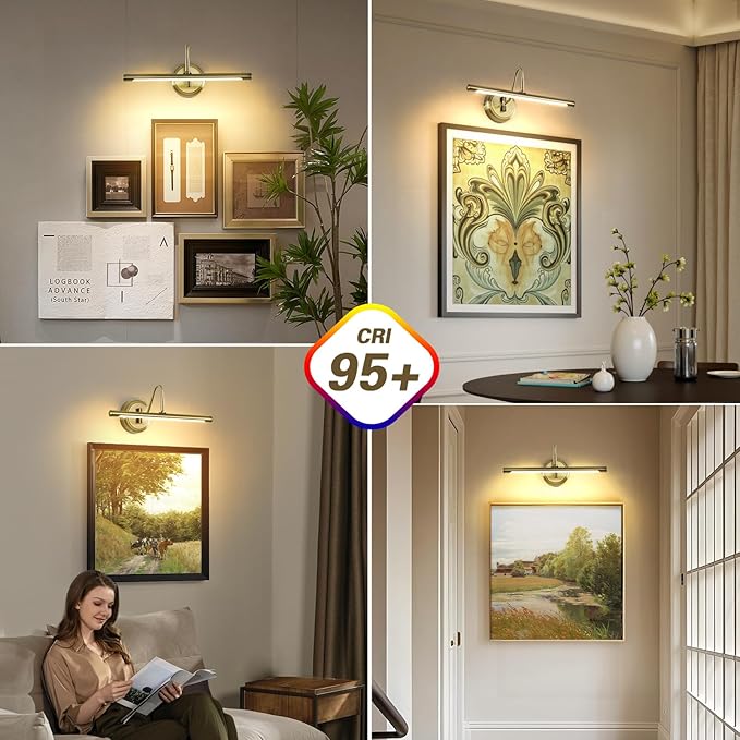 JOOSENLUX Modern LED Picture Lights Fixtures,Art Decor Metal Artwork Mini Accent Spotlights 16.54