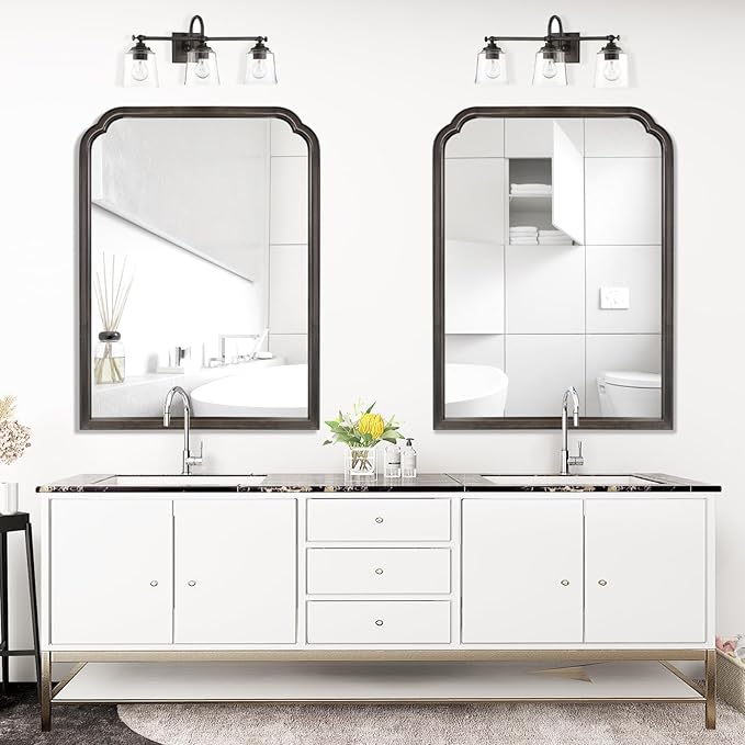 WallBeyond Wood Bathroom Mirrors for Wall Mounted, 30