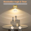 6Pcs Rechargeable Picture Lights,13 RGB Color Magnetic Led Wireless Art Display Light Battery Operated Wall Lights for Pictures with Remote Dimmable and Timer, for Picture Frame Paintings-RGB Gold