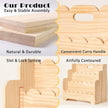 Kids Bookshelf Storage 3-Tier, Book Case for Kids Rooms, Scalloped Wooden Montessori Bookcase for Toddlers & Baby, Small Nursery & Classroom Book Shelves, Solid Wood Organizer