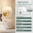 Battery Operated Wall Sconces Sets of 2, Indoor not Hardwired White Fabric lampshade Fixtures,Rechargeable Wireless 10 Colors Wall Lights with Dimmable Remote Control