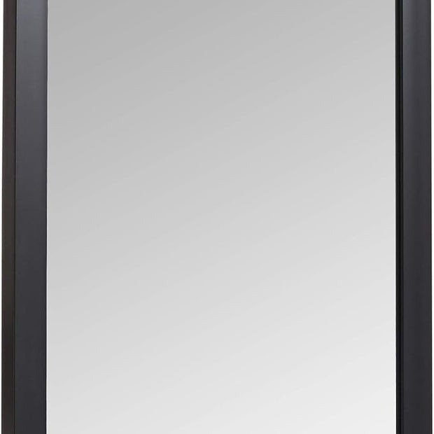 Amazon Basics Rectangular Wall Mount Mirror for Bedroom, Living Room, Entryway, Standard Trim, 20" x 28", Black