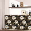 Peony Floral Wallpaper Peel and Stick Gold Leaf Contact Paper Modern Floral Wallpaper Self Adhesive Waterproof Boho Botanical Wall Paper for Room Shelves Cabinet Drawer Table Decor 17.5