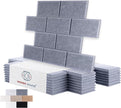 WoveN SounD Brick Acoustic Wall Panels Seamless Visual, High Density, Sound Proof Wall Decor, Noise Blocker Felt Wall Tiles for Home, Studio, Office & Focus Zones (Moon Gray), 16x12x0.4 Inch