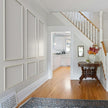 Melkus Wall Molding 3 Set Premade Wainscoting Panels for Interior Wall Décor Installed with Construction Glue Wainscoting Accent Panel (Top 63x39 in+Bottom 28x39 in) Style 2