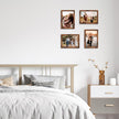 Hoikwo 18 Packs 5x7 Rustic Brown Multi Plastic Picture Frames Set with Plastic Cover for Family Photos, Artwork, Light Weight Bulk 5 by 7 Frames Pack for Wall Hanging and Table, Stylish Picture Frames