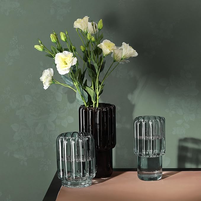 Dimoon 236"x17.7" Leaf Green Flower Thicken Advanced Texture Wallpaper Peel and Stick Green Leaf Floral Wallpaper Waterproof Contact Paper Grey Self Adhesive Wall Paper Removable Vinyl Roll