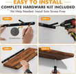 Floating Shelves for Wall Rustic Farmhouse 24 Inch Floating Shelf Wooden Shelves for Wall Mounted Live Edge Pine Shelf with Unique Natural Grain for Living Room Bedroom Kitchen (Golden Oak Finish)