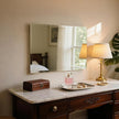 Rectangular Beveled Bathroom Mirrors, 28X36 inch Square Frameless Mirror, Rectangular Frameless Mirrors，Beveled Bathroom Mirror。