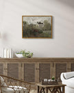 InSimSea Framed Canvas Wall Art Vintage Decor, Classical Home Room Decor The Artist's Garden in Argenteuil by Claude Monet, Kitchen Office Farmhouse Bathroom Decor Wall Art, 12