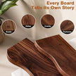 Floating Shelves for Wall, 24 inch Rustic Wooden Floating Shelves, Wall-Mounted Floating Bookshelf, Hanging Shelves with Unique Natural Grain for Living Room, Bedroom, Kitchen (Walnut Color)