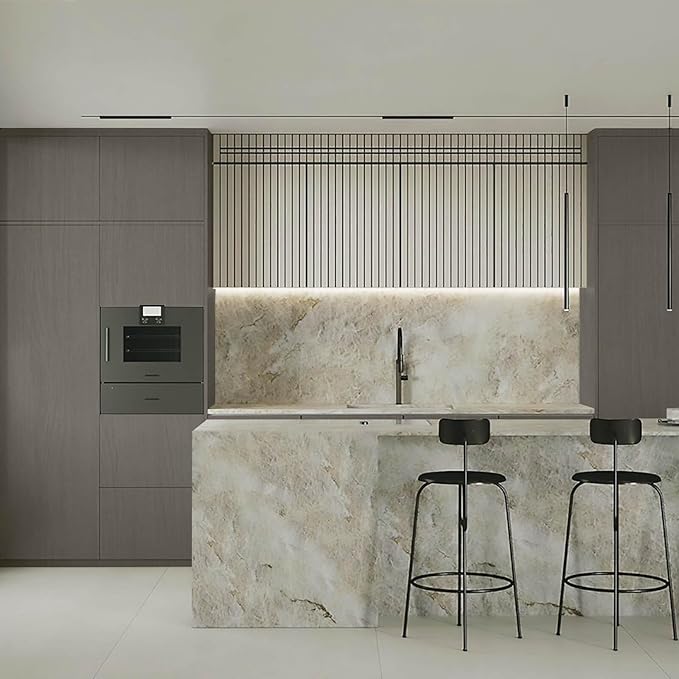 Heroad Brand Grey Wood Wallpaper Peel and Stick Wallpaper for Cabinets Removable Modern Wood Grain Contact Paper Self Adhesive Wood Contact Paper Roll 15.7"x393"