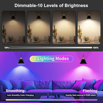 Frideko Rechargeable Battery Operated Wall Sconces Set of Two with Remote, RGB 15 Colors Dimmable Wireless Wall Light, Indoor Battery Powered Wall Lamp with Timer, Modern Wall Lighting for Living Room