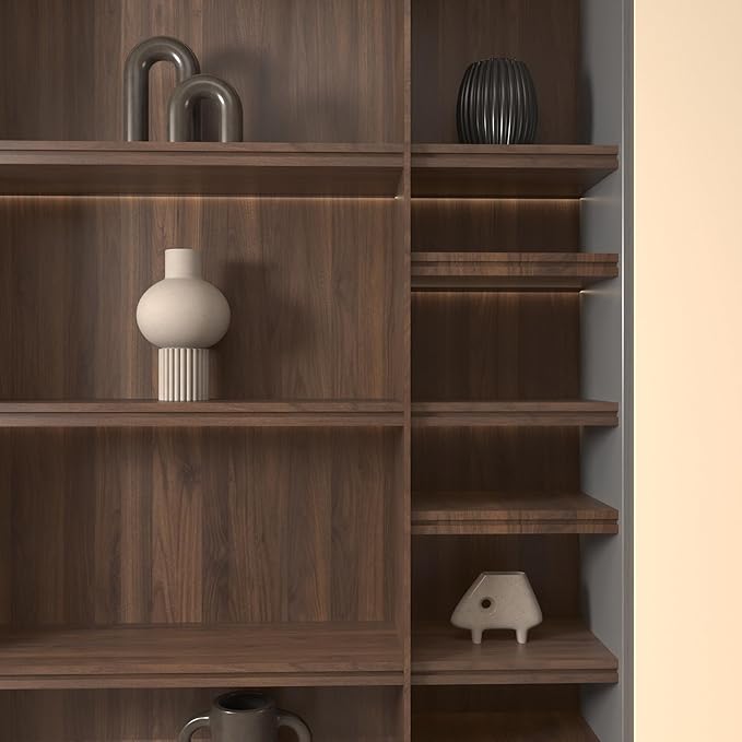BOMENG Walnut Wood Contact Paper for Cabinets 31.5