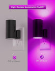 L LOHAS LED Purple Night Light, Purple Lights, Night Lights Plug into Wall with Light Sensor, 0-100LM Dimmable Night Lights Decorative for Christmas Halloween Holiday, Home Decor, Party Decor, 2 Pack