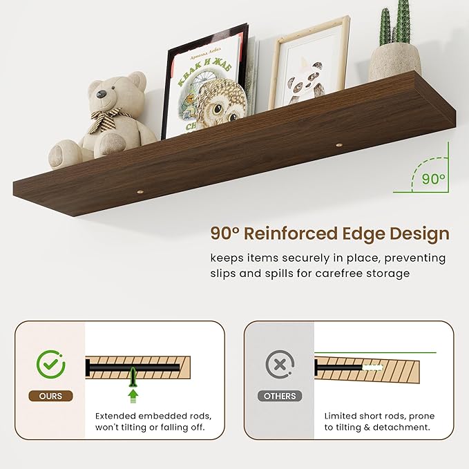 48in Floating Shelves for Wall, 48