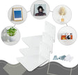 Jetec 3 Pack Invisible Floating Bookshelf Wall Mounted Floating Bookshelves Heavy Duty Book Organizers Hidden Book Shelf Metal Shelves Holder for Books Bedroom Living Room Home Office (White)