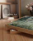 InSimSea Framed Canvas Wall Art Vintage Decor, Landscape Wall Art Home Decor, Modern Farmhouse Decor, Canvas Wall Art for Living Room Decor, Cottagecore Bedroom Kitchen Bathroom Decor, 24