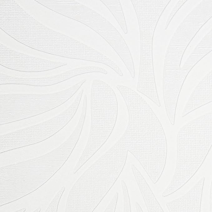 Graham and Brown 18390 Eden Wallpaper White, 20.5 x 396 inches