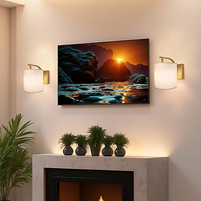 Battery Operated Wall Sconces Set of 2 Rechargeable Wall Lights with Remote Dimmable Magnetic LED Bulbs12 RGB Colors and Timer Wireless Sconces for Bedroom Living Room