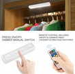 BIGMONAT Under Cabinet Lighting Wireless, Battery Operated Lights with Remote, 3000K Warm White Dimmable Push Light,80 Lumen Stick-On LED Lighting Bar for Shelf, Kitchen, Hallway, Pantry 4Pack
