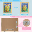 [2 Pack] Kids Art Frames, 10x12.5 Front Opening Kids Artwork Frames Changeable, Displays 8.5x11 With Mat and 10x12.5 Without Mat, Holds 50 Pcs, for 3D Picture, Crafts, Hanging Art, Portfolio Storage
