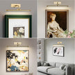 Wireless Picture Light for Wall Battery Operated Rechargeable Art Lights Dimmable Painting Lights Brass Gallery Light with Remote Wall Lights for Display, Artwork, Portrait (15.94Inch)