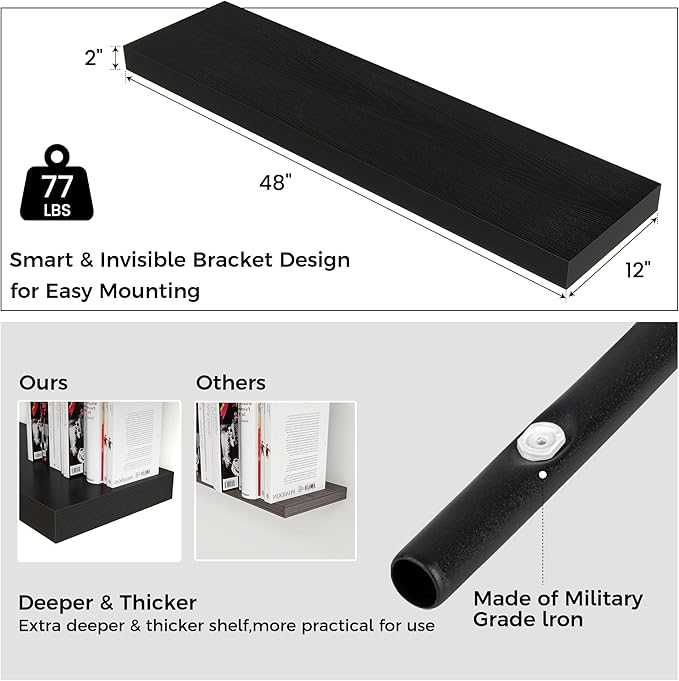 Floating Shelves for Wall, 48