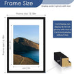 PEALSN 11x15 Picture Frames Set of 6, Display Pictures 8x12 with Mat or 11x15 without Mat for Wall Mounting, Photo Frames Collage for Wall Decor, Black.