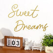 Zzbakress Sweet Dreams Wall Decor Metal Wall Art Large Modern Living Room Farmhouse Sign for Bedroom Black Metal Wall Art for Office and Home Wall Decor (Gold, Farmhouse)