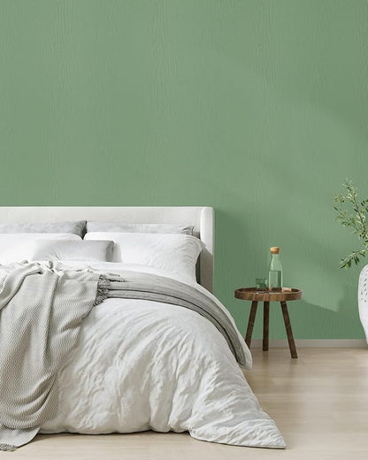Wood Contact Paper Green Peel and Stick Wallpaper,Thickened No Tearing Vinyl Wrap Sticker, Self Adhesive Waterproof Faux Wood Grain Wallpaper Covering Cabinets Desk Furniture Decoration 11.8" x 197"